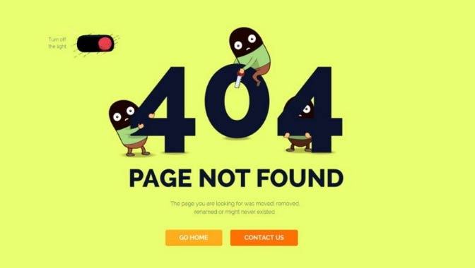很有意思不可错过的创意404报错UI界面设计