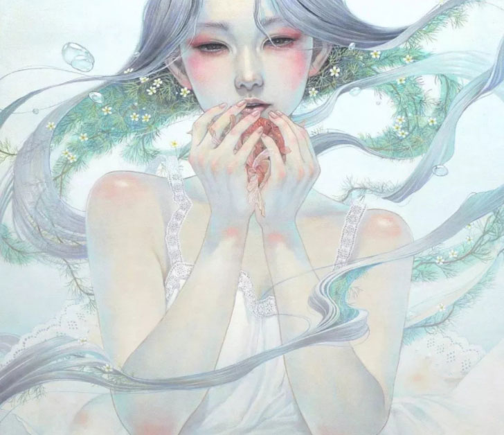 娇羞空灵少女，比水蜜桃鲜嫩，比花儿更动人