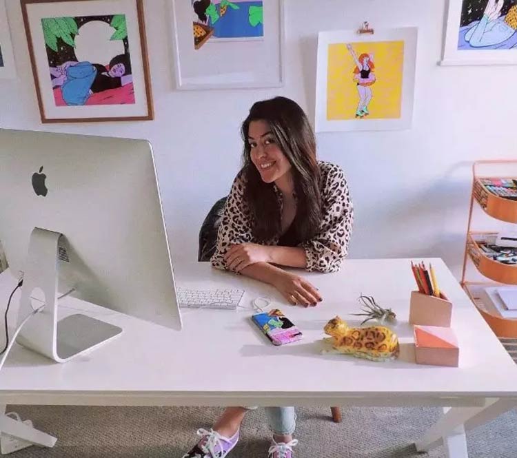 插画丨一大波怪异配色的少女风，很魔性但是很喜欢～