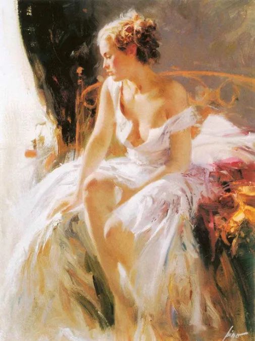 他笔下的乡情女性油g，美到让人窒息！